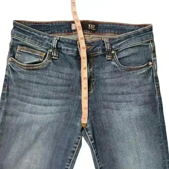 KUT from the Kloth Connie Mid-Rise Skinny Destructed Hem Jeans $89 - Picture 4 of 10